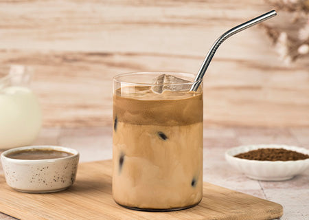 Café cremoso de caramelo